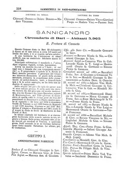 Annuario storico statistico commerciale di Bari e provincia