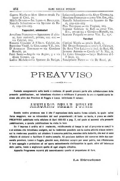 Annuario storico statistico commerciale di Bari e provincia