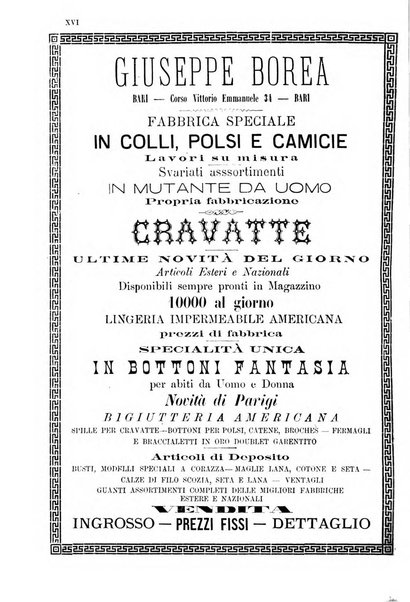 Annuario storico statistico commerciale di Bari e provincia