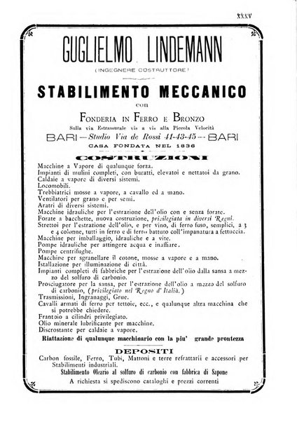 Annuario storico statistico commerciale di Bari e provincia