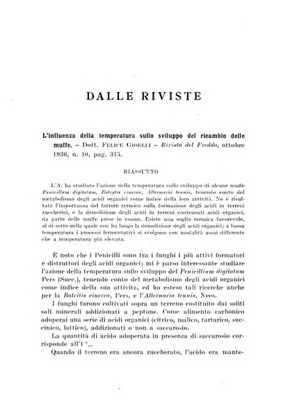 Zymologica e chimica dei colloidi