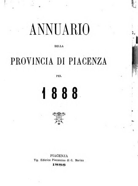 Annuario della provincia di Piacenza