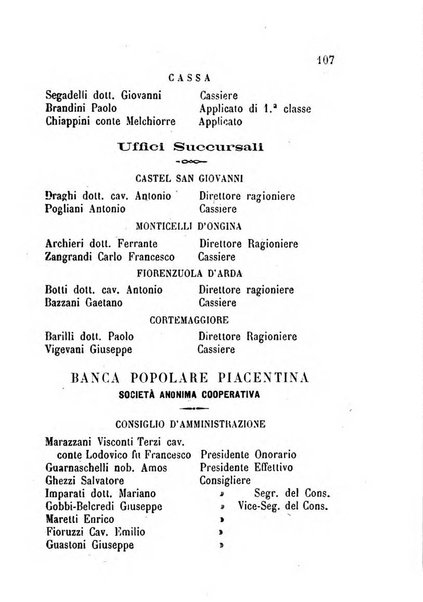 Annuario della provincia di Piacenza