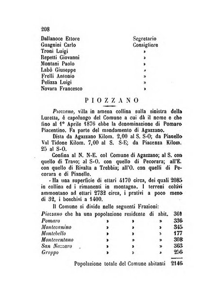 Annuario della provincia di Piacenza