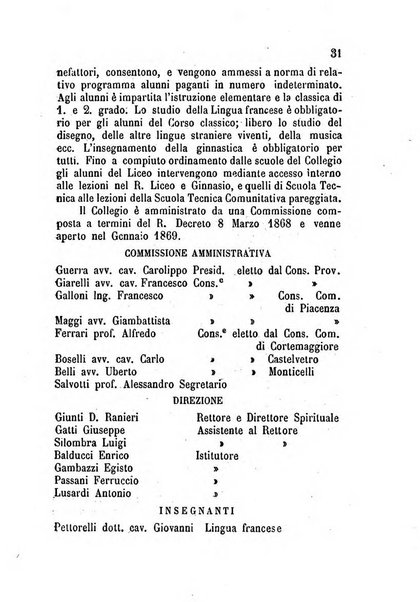 Annuario della provincia di Piacenza