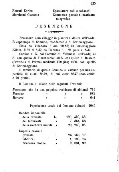 Annuario della provincia di Piacenza