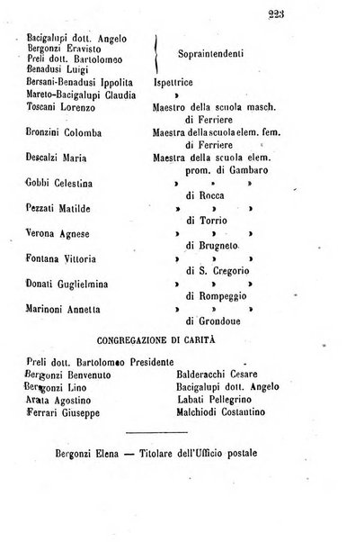 Annuario della provincia di Piacenza