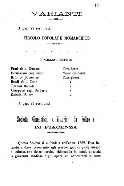 Annuario della provincia di Piacenza