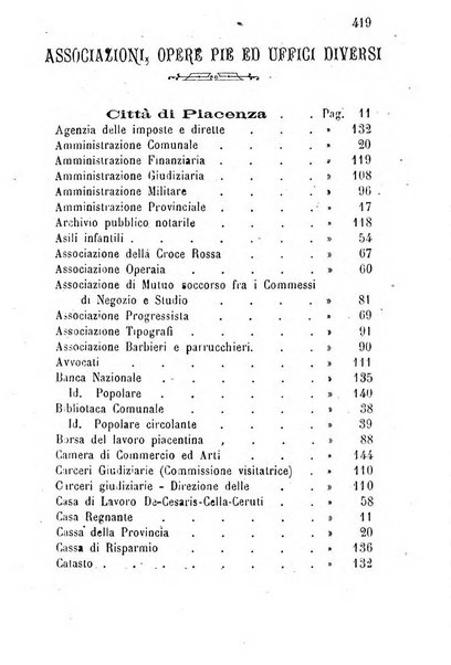 Annuario della provincia di Piacenza