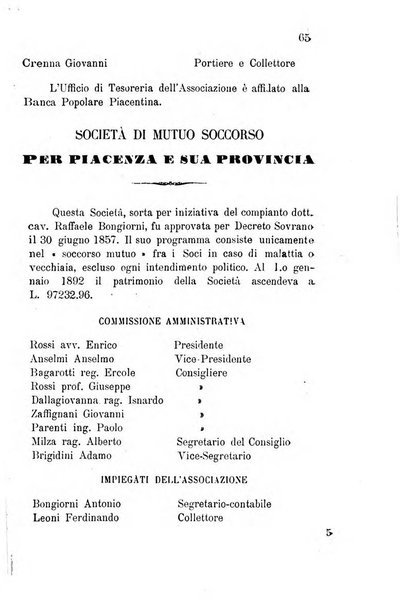 Annuario della provincia di Piacenza