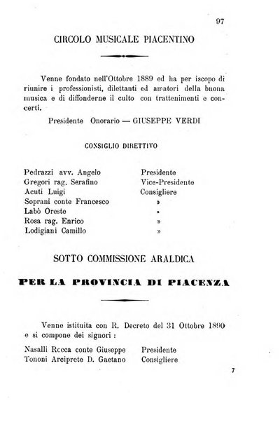 Annuario della provincia di Piacenza