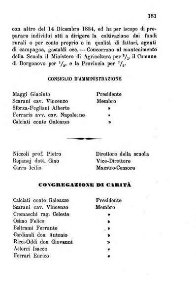 Annuario della provincia di Piacenza