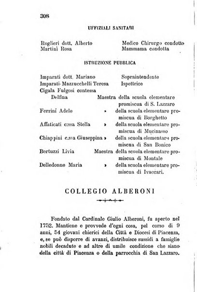 Annuario della provincia di Piacenza