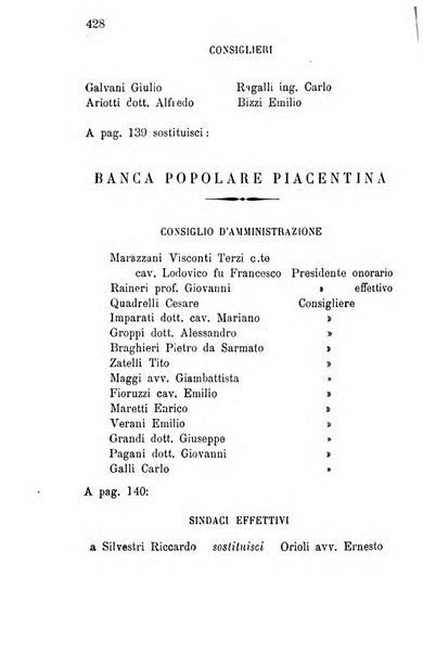 Annuario della provincia di Piacenza