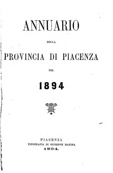 Annuario della provincia di Piacenza