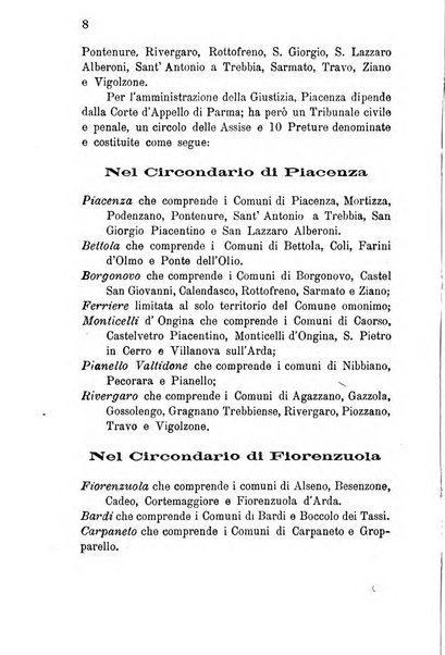 Annuario della provincia di Piacenza