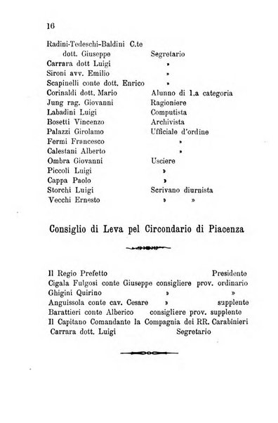 Annuario della provincia di Piacenza