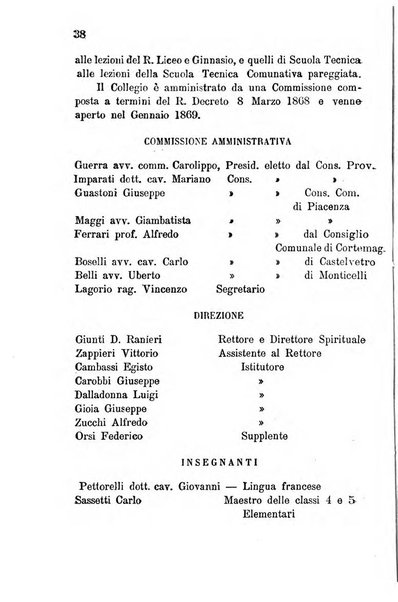 Annuario della provincia di Piacenza