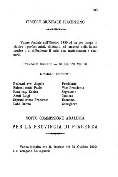 Annuario della provincia di Piacenza