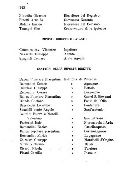 Annuario della provincia di Piacenza