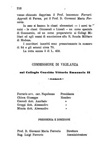 Annuario della provincia di Piacenza