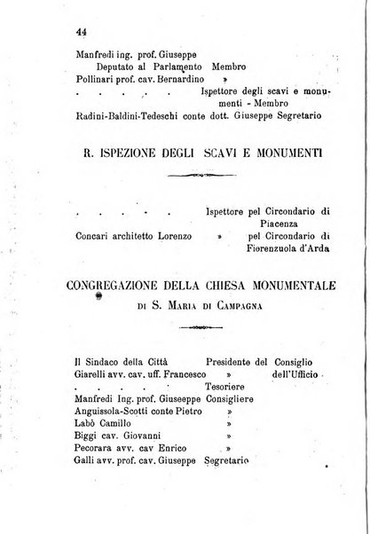 Annuario della provincia di Piacenza