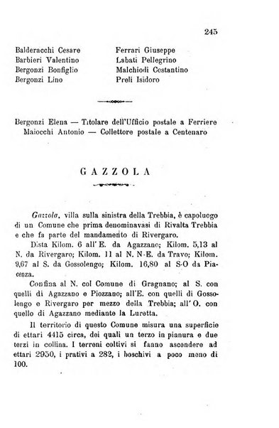 Annuario della provincia di Piacenza