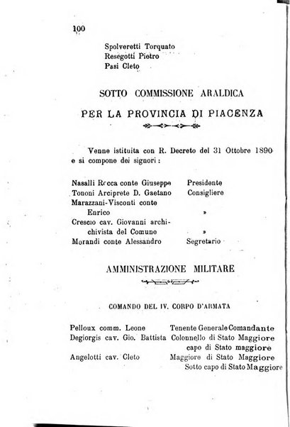 Annuario della provincia di Piacenza