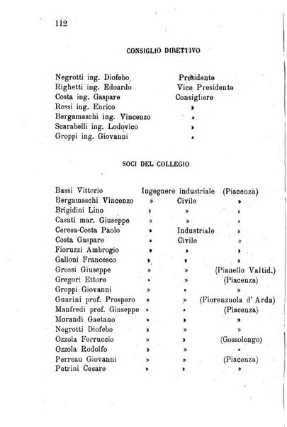 Annuario della provincia di Piacenza