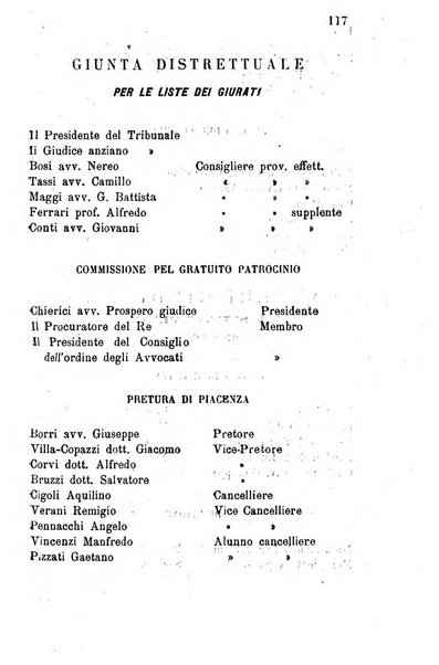 Annuario della provincia di Piacenza