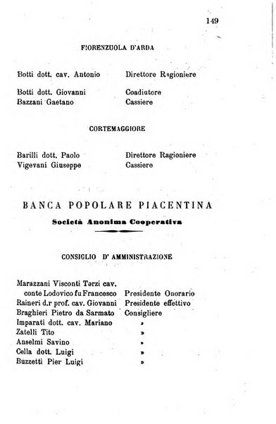 Annuario della provincia di Piacenza