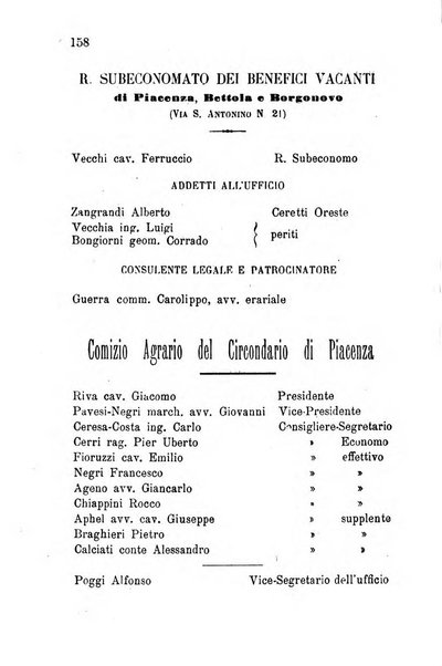 Annuario della provincia di Piacenza