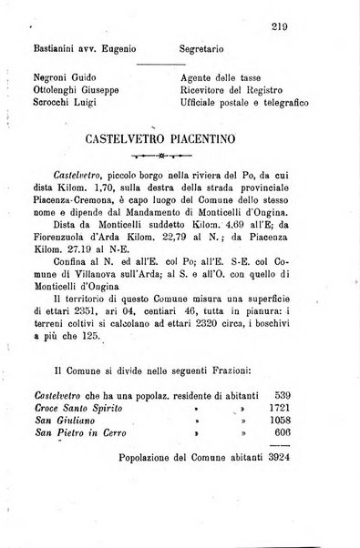 Annuario della provincia di Piacenza