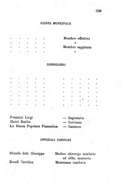 Annuario della provincia di Piacenza