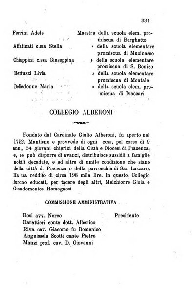 Annuario della provincia di Piacenza