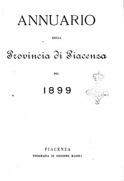 Annuario della provincia di Piacenza