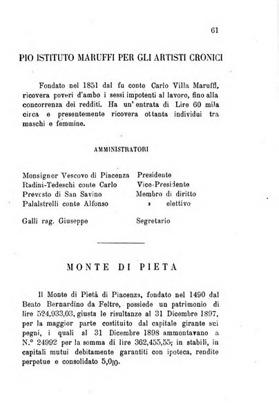 Annuario della provincia di Piacenza