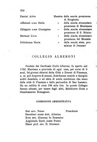 Annuario della provincia di Piacenza