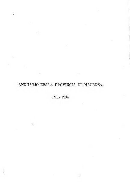 Annuario della provincia di Piacenza