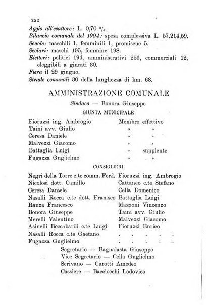 Annuario della provincia di Piacenza