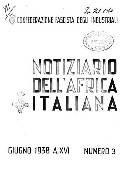 Notiziario dell'Africa italiana