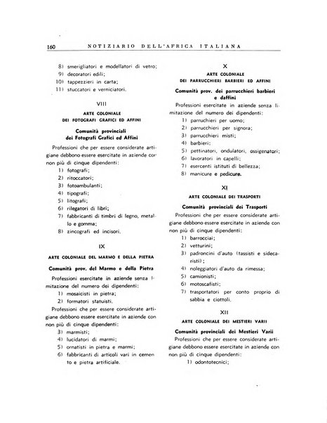 Notiziario dell'Africa italiana