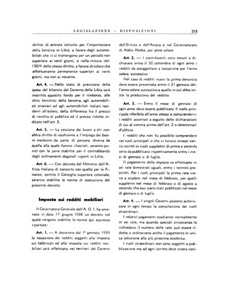 Notiziario dell'Africa italiana