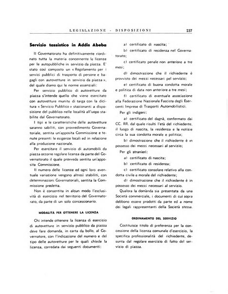 Notiziario dell'Africa italiana