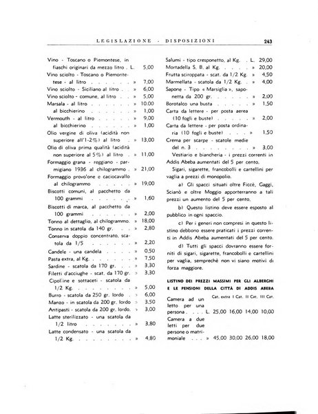 Notiziario dell'Africa italiana