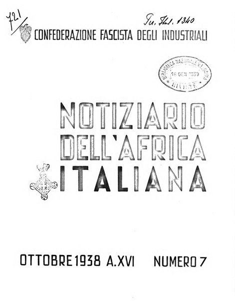 Notiziario dell'Africa italiana