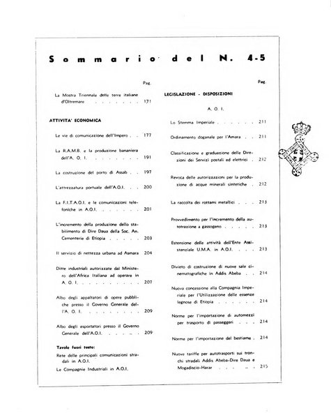 Notiziario dell'Africa italiana