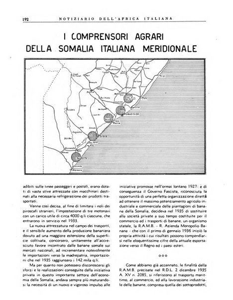 Notiziario dell'Africa italiana