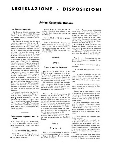 Notiziario dell'Africa italiana