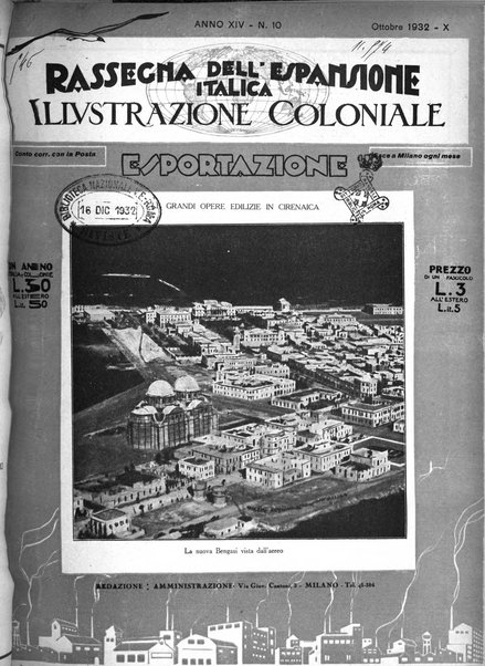 Rassegna dell'espansione italica illustrazione coloniale